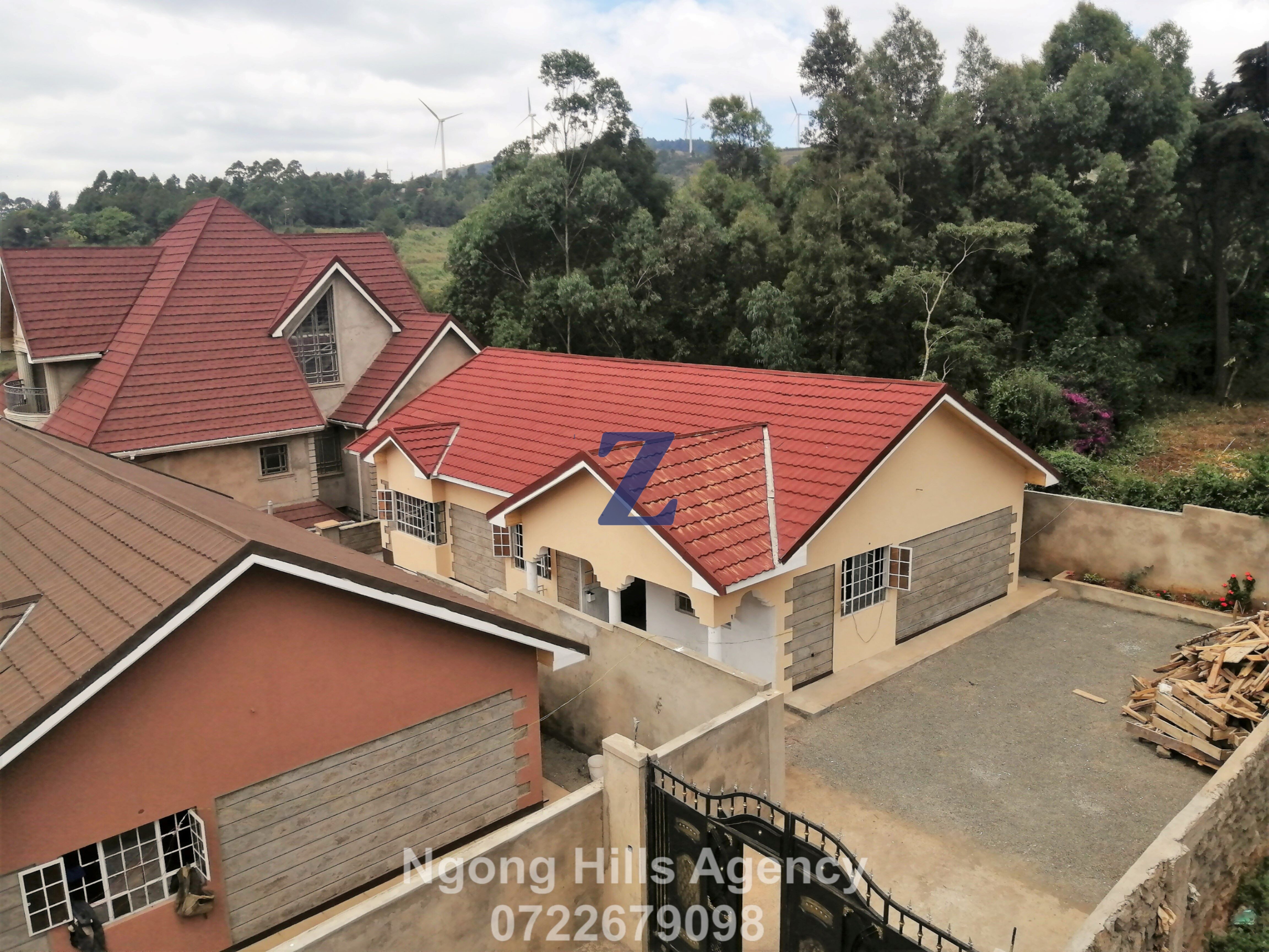 Lovely three bedrooms bungalow on sale in Kibiko Ngong.